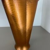 Original Metal Copper Brutalist Hollywood Regency Umbrella Stand Germany, 1970s