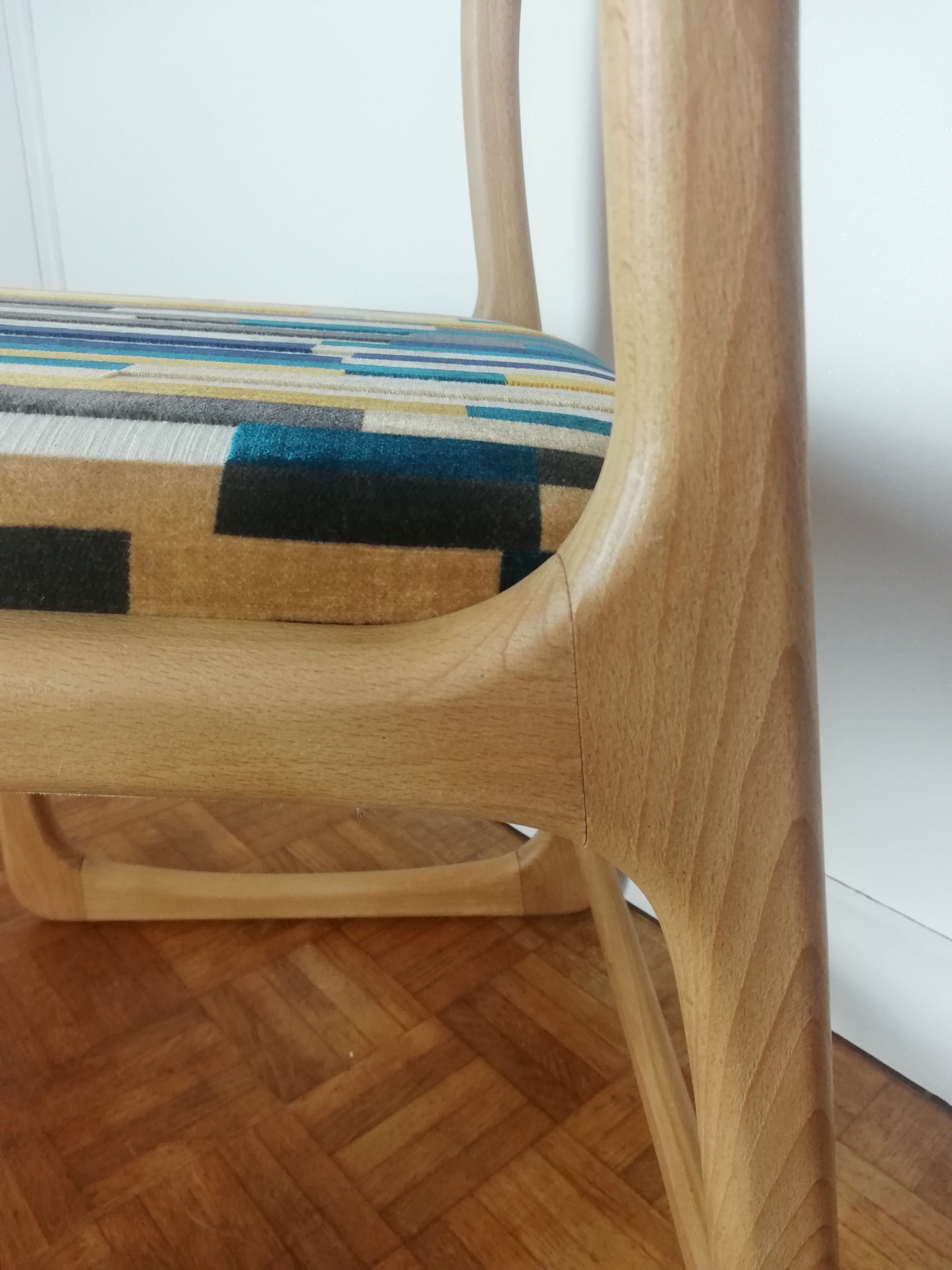 Renovated Baumann sled chair