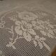 Antique crochet bed cover 240 x 190 cm