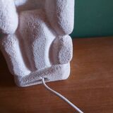 Albert Tormos carved stone lamp