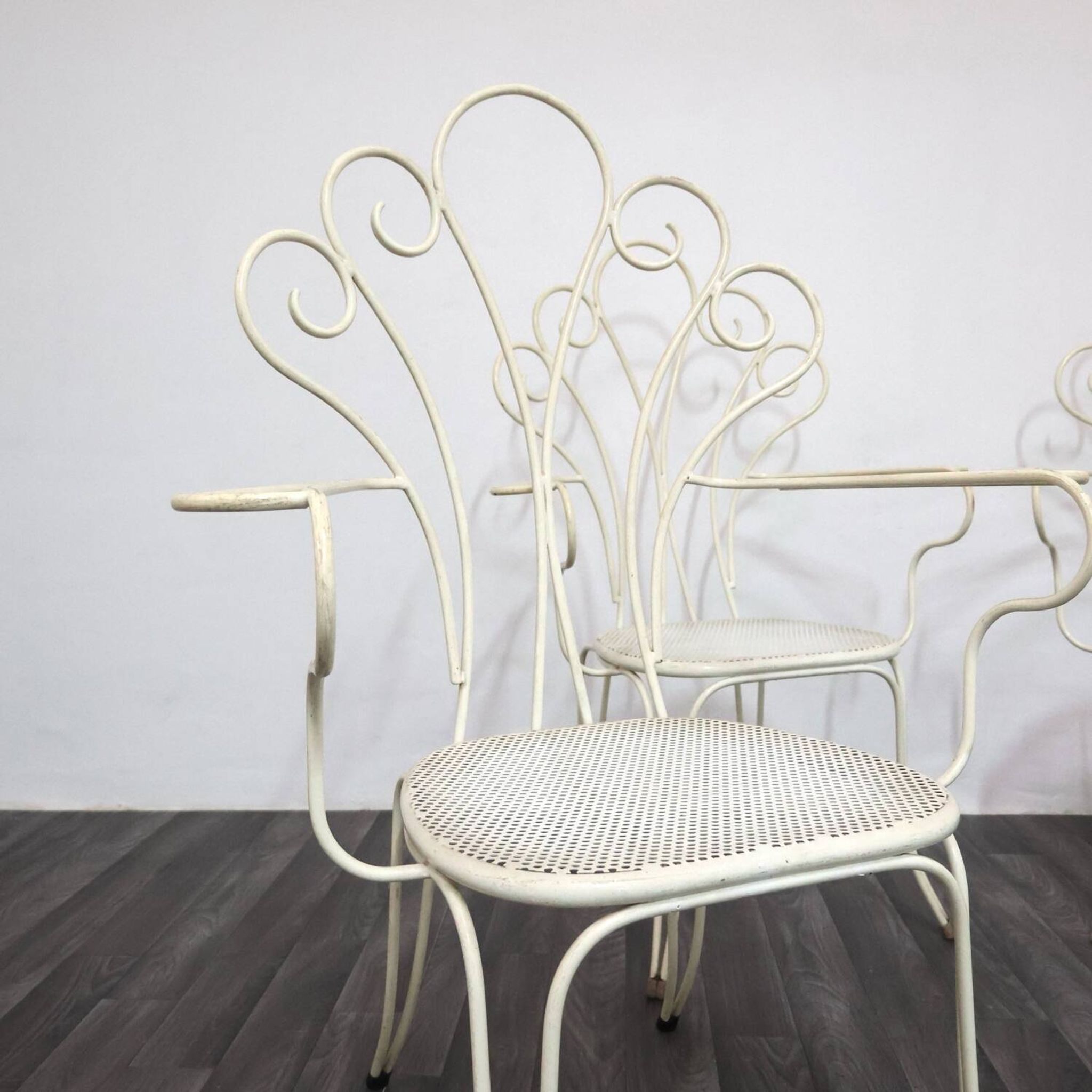 Lio Carminati Sedie Da Giardino 4 Pz Design Anni 50 Modernariato