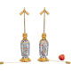 Pair of Imari porcelain and bronze lamps, circa 1880