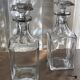 Crystal carafes with stoppers