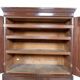 Antique mahogany 2 door cabinet with 4 drawers