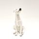 Vintage Italian design hand painted ceramic dog