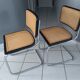 Suite of 4 chairs Cesca B32 by Marcel Breuer vintage year 1992