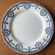 6 antique earthenware dinner plates from Salins-les-Bains (Jura)