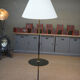 Vintage opaline and glass floor lamp 1960