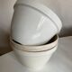 Set of 3 bowls in faience English iron land 1900 mixing bowl 30