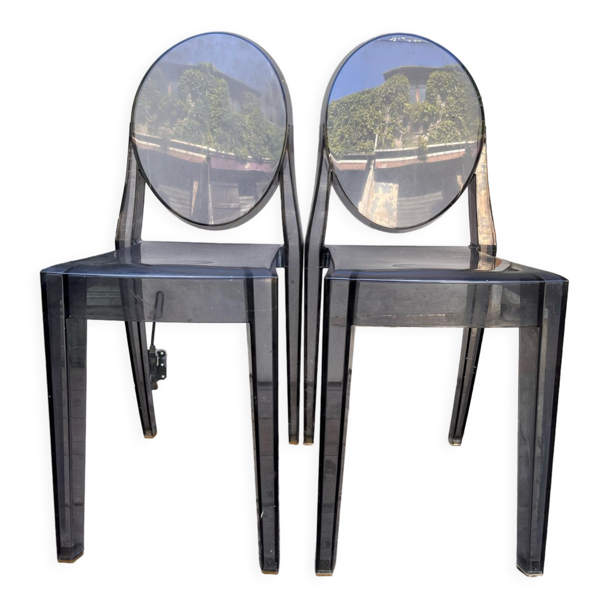 Pair of chairs Victoria Ghost P Starck ed Kartel