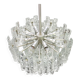 Lustre en verre glace Murano par Kalmar, Autriche, années 1960