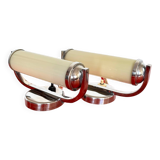 Functionalist set of bedside table lamps, Czechoslovakia