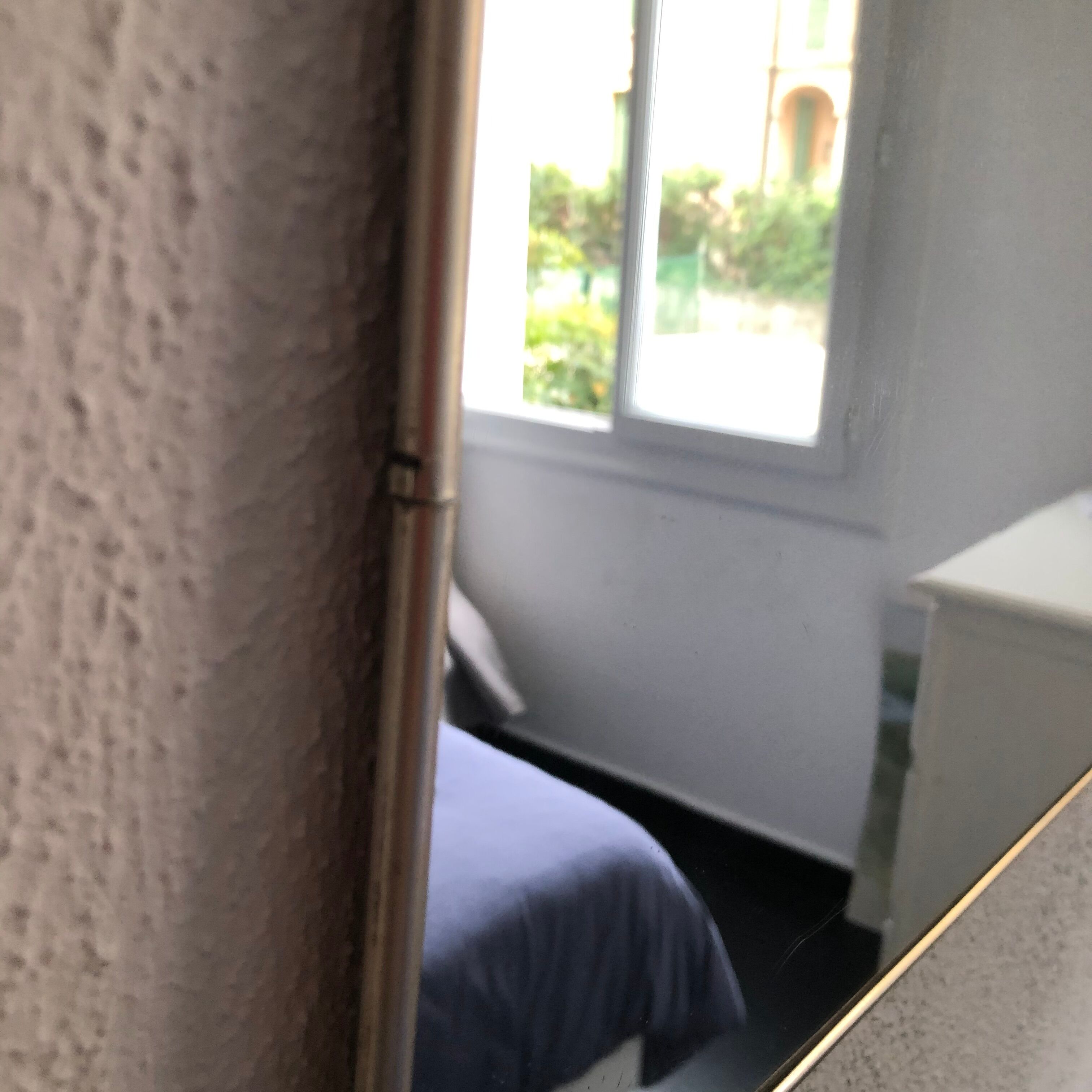 Mirror barber 40x30 vintage cardboard 1960