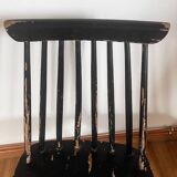 Black fanett type chair