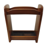 Rustic wooden umbrella holders