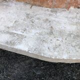 Vintage asymmetrical design coffee table in Mactan travertine stones by Magnussen ponte.