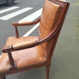 Paire de fauteuils anciens style Louis XVl