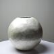 Small round vase in natural capiz mother-of-pearl contemporary.