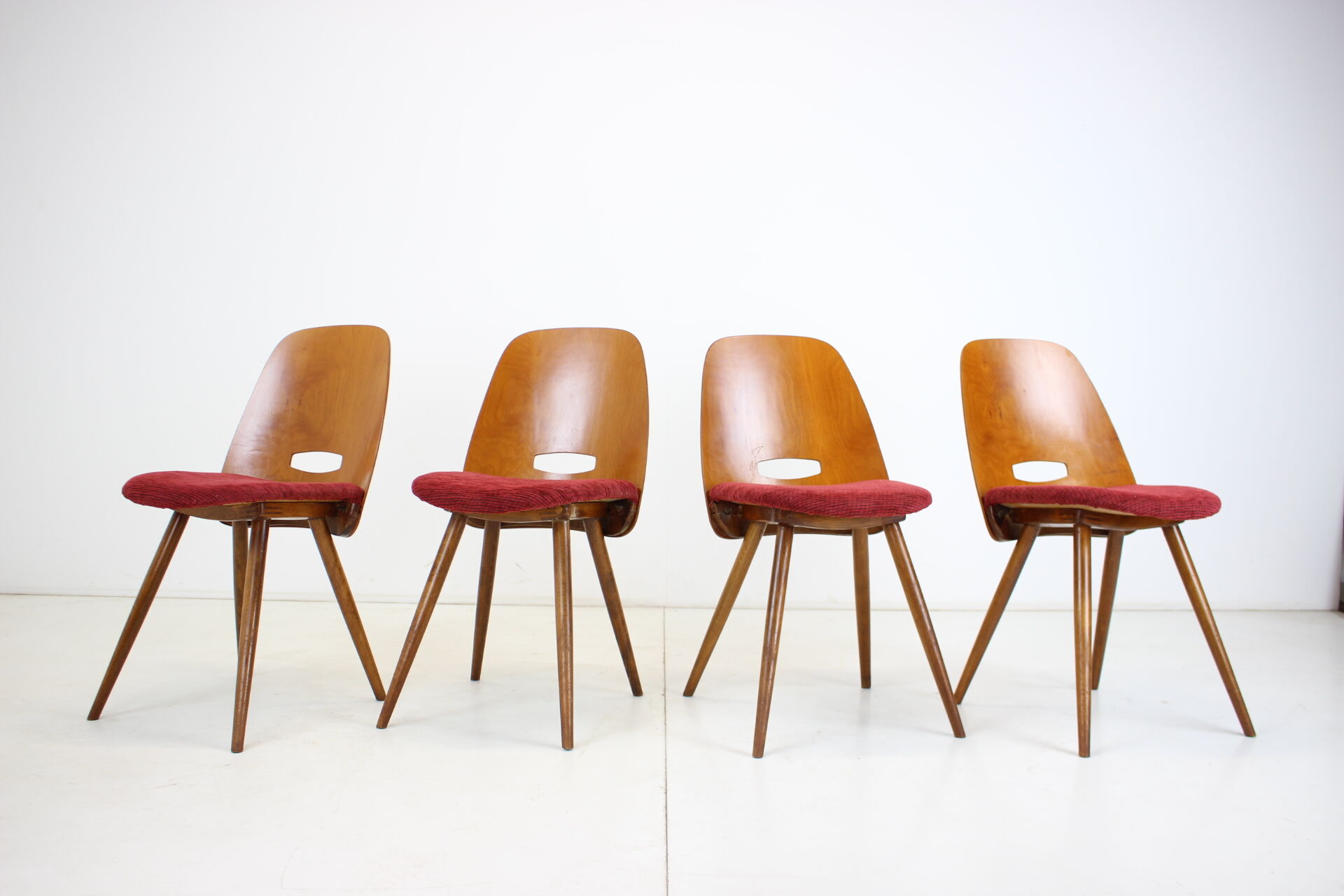 1960s dining chairs by Frantisek Jirak for Tatra, Set of 4