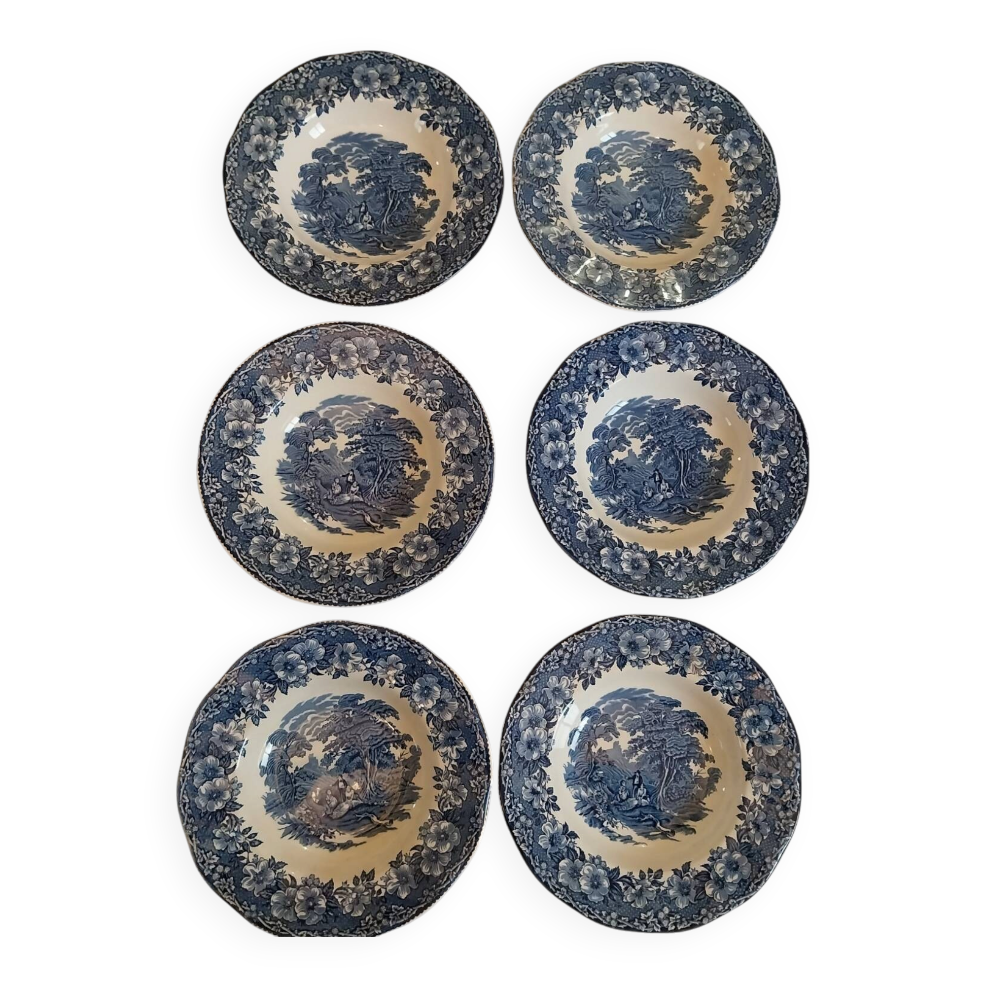 Woodland Wedgwood deep plates