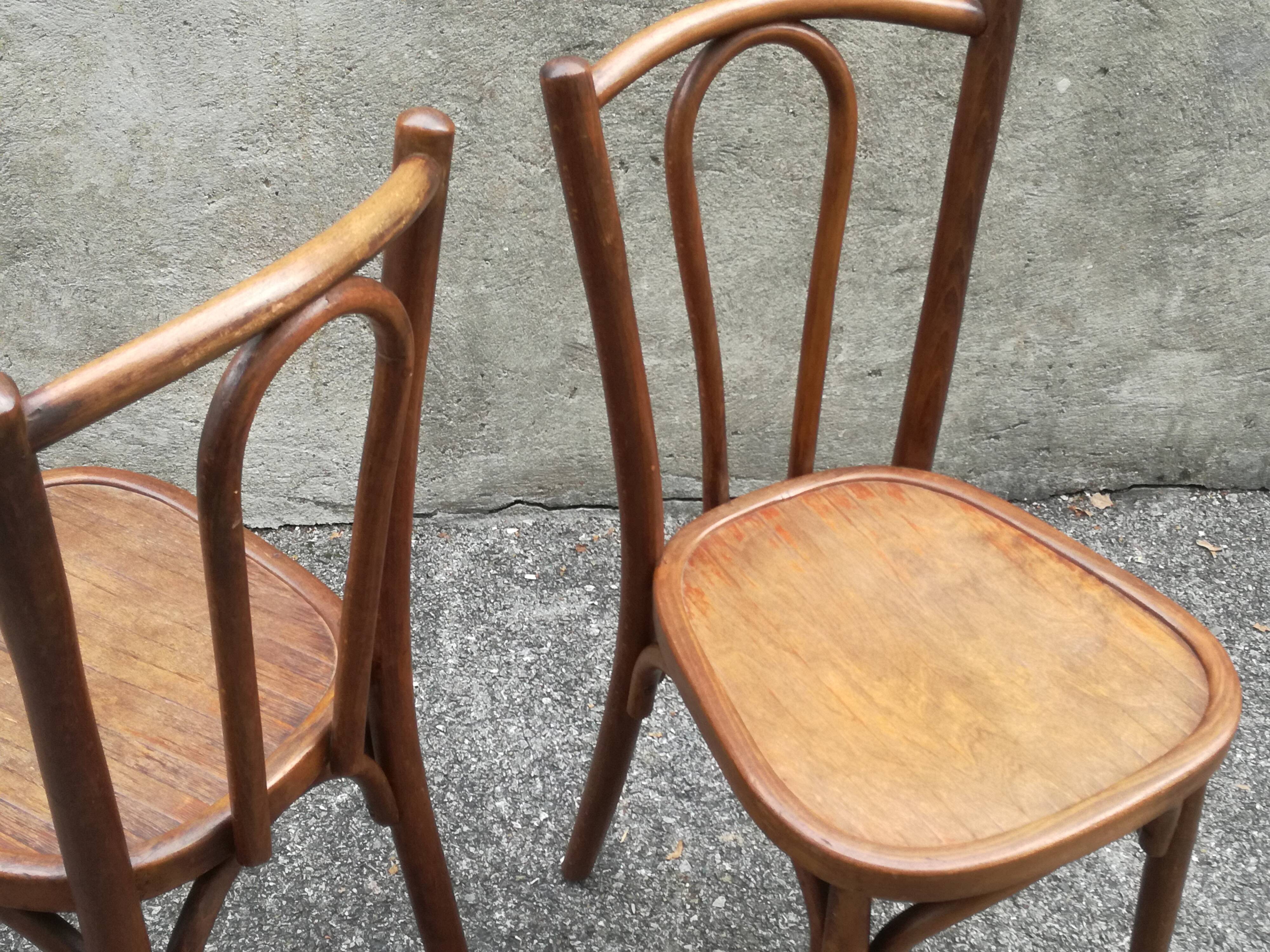 Duo de chaises bistrot baumann