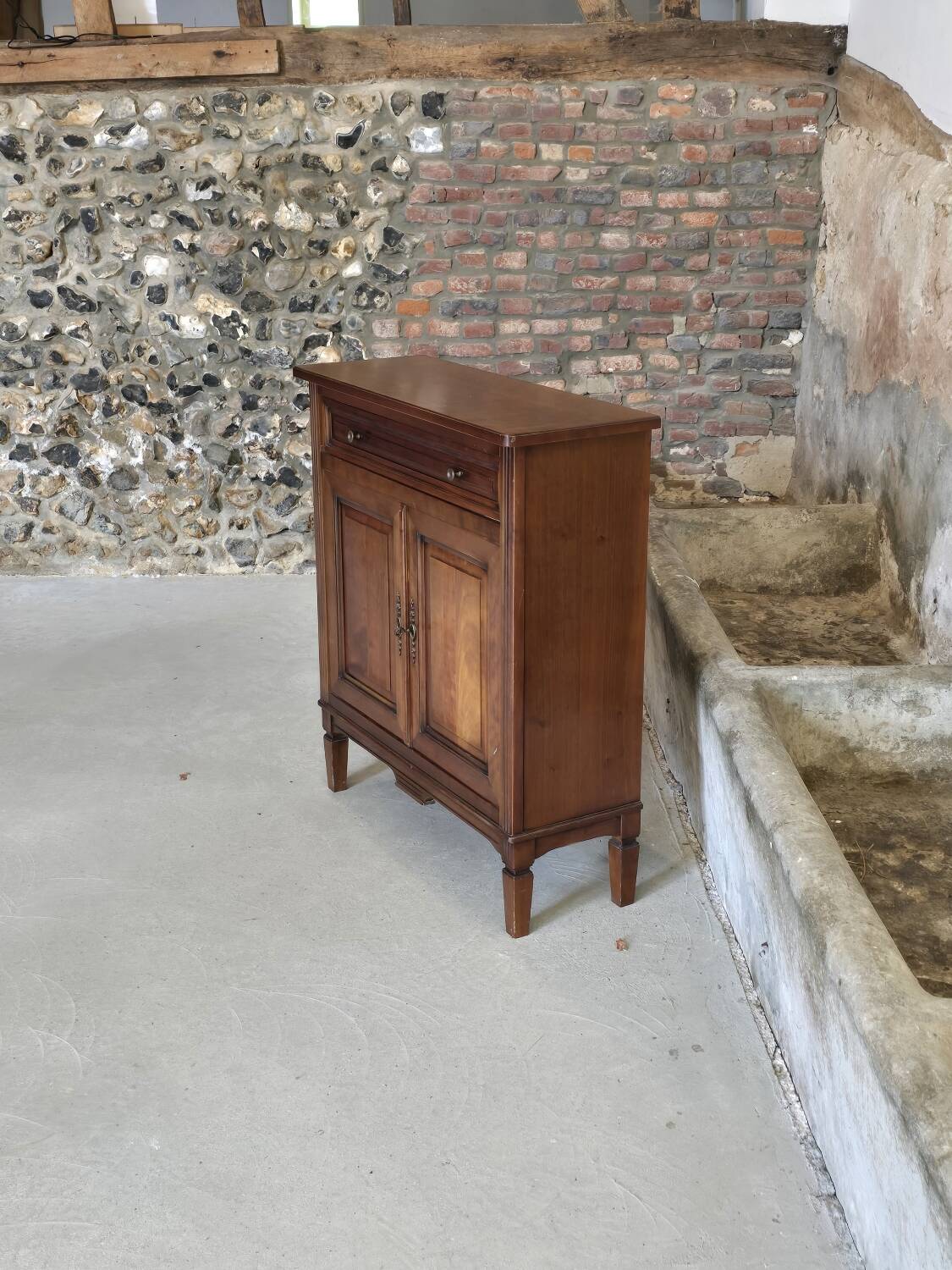 Small Parisian cherry wood buffet cabinet