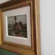 Washerwoman at the washhouse - Old oil painting signed Gilbert