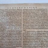 Antique 1631 map of the Duchy of Anjou by Guillaume Blaeu (1571-1638) after Lézin Guyet (1515-158)