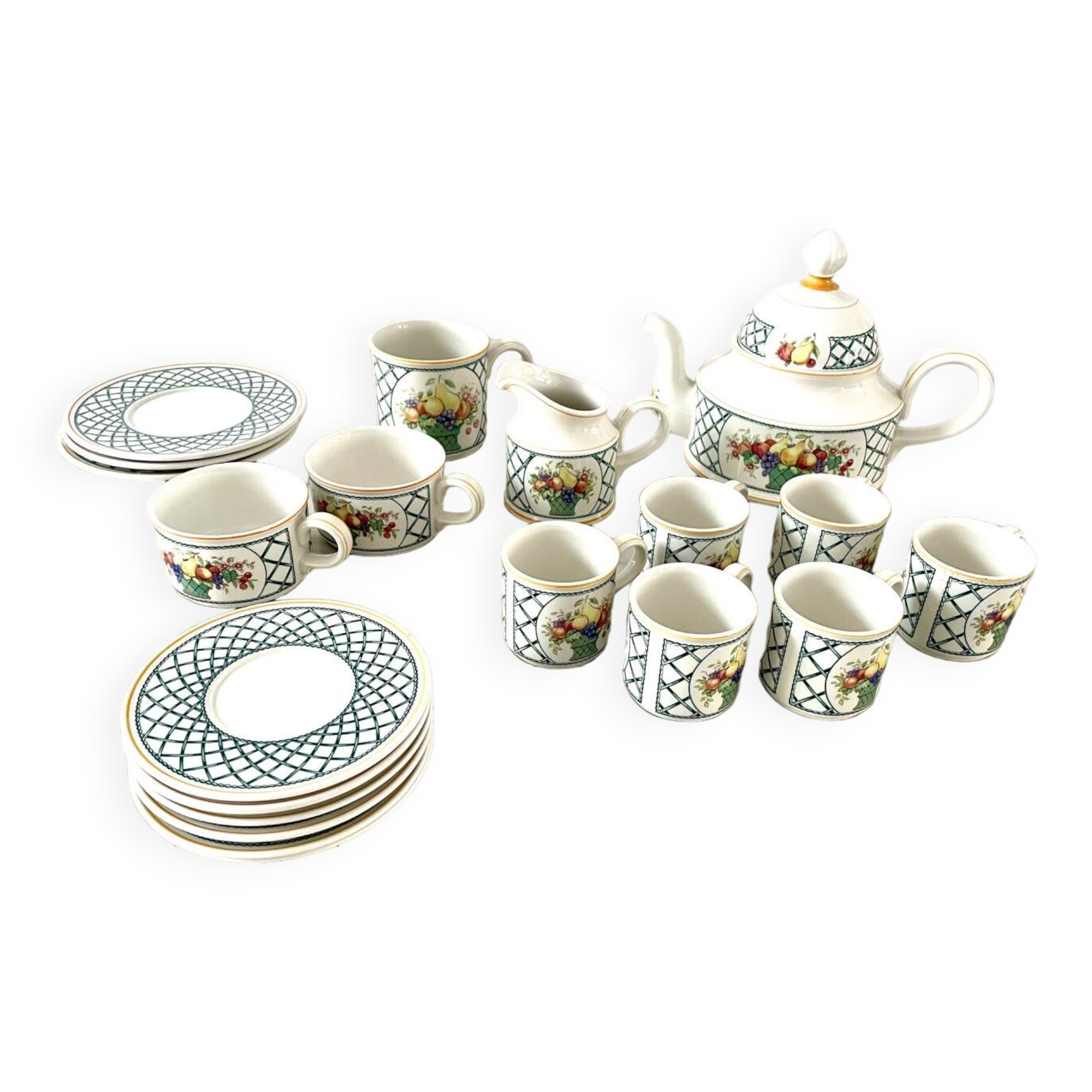 Villeroy Boch Basket Tea and Coffee Set 20 pieces