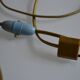 Vintage ceramic lamp by Roland Zobel "Les Cyclades" in Anduze