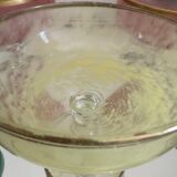 Multi-colored Venetian crystal ice cream cups