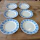 6 old Badonviller dessert plates
