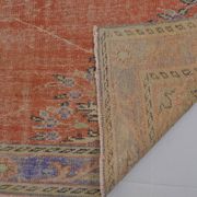 Orange Anatolian Vintage Turkish Rug sku 734