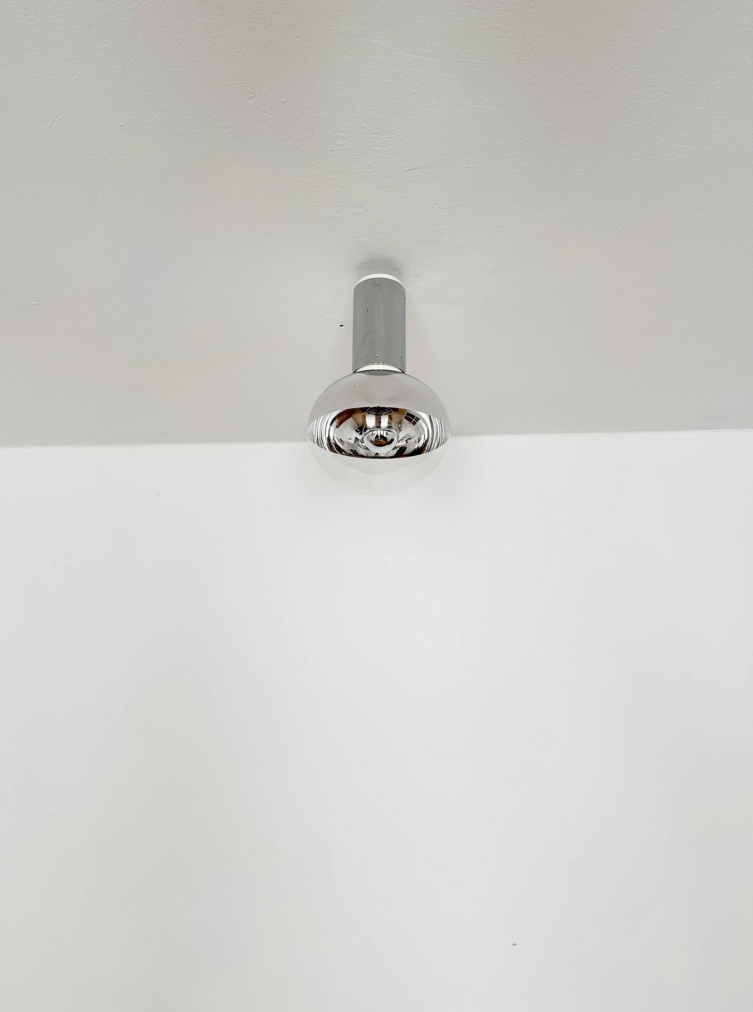 Set of 2 Large 1970s Modernist Flush Lamps by Motoko Ishii for Staff