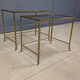Brass faux bamboo nesting tables, 1960s