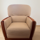 Fauteuil beige Bellino cuir camif meris