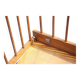 Folding wooden baby park on wheels, vintage park