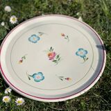Vintage earthenware serving dish – Onnaing Earthenware Factory (Northern France)