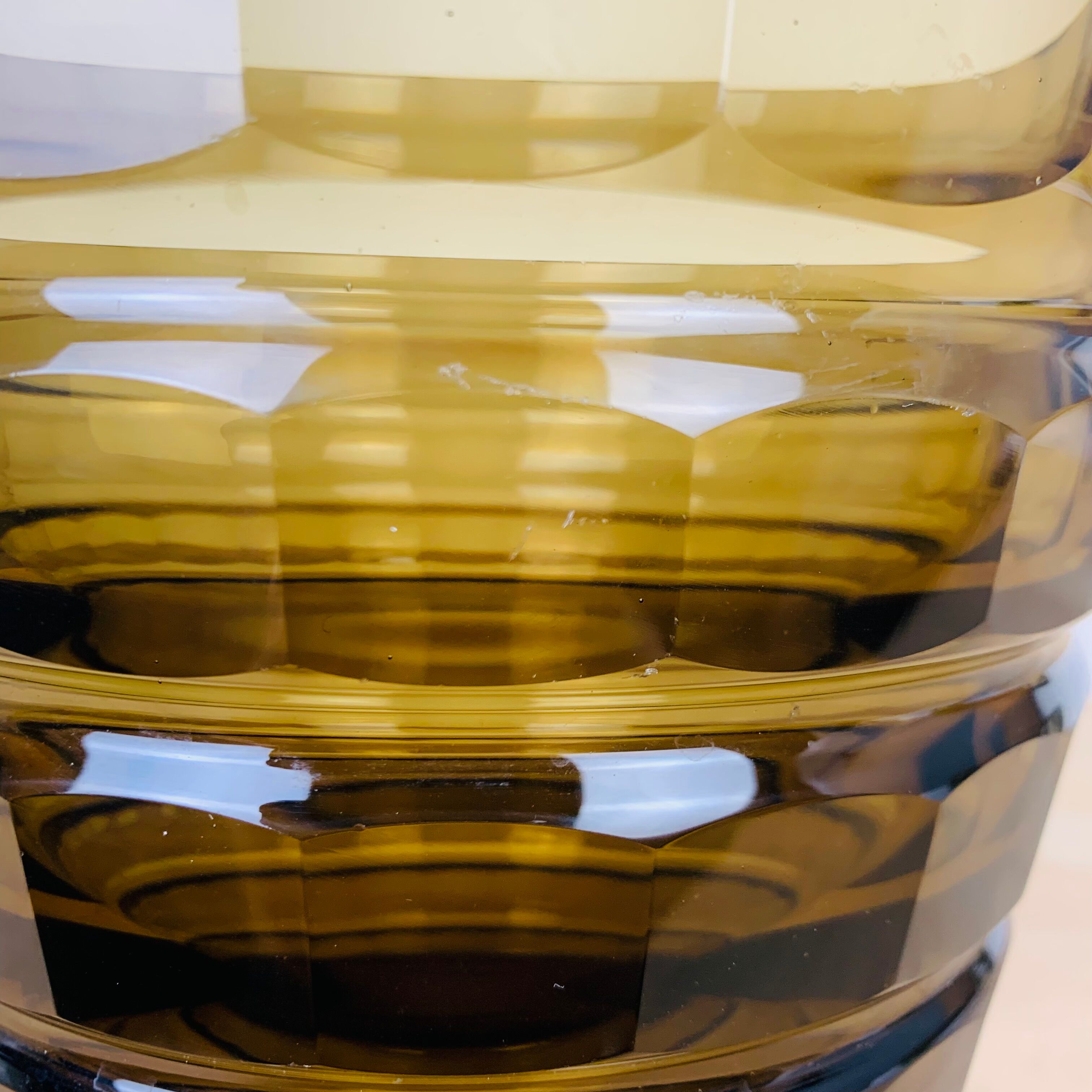 Daum Nancy Art Deco vase 1930 Lorraine cross smoked glass