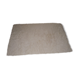 White Wool carpet Flokati 186x127 cm