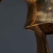 Sculpture lumineuse en bronze « Pêcheur » de Carlo Lorenzetti, Pays-Bas, 2019