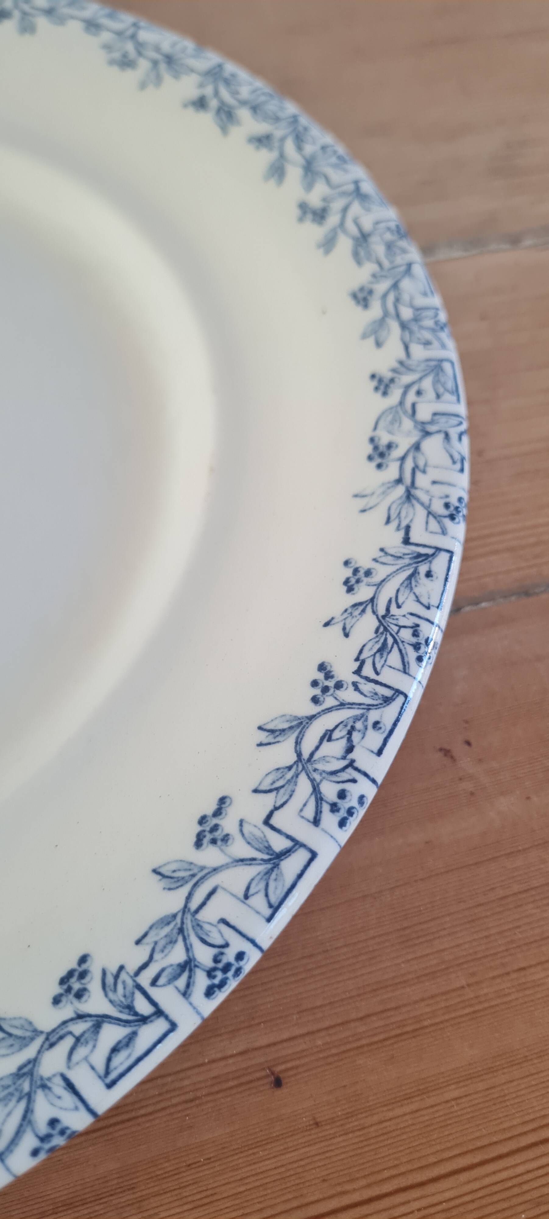 Serving dish in iron earth