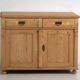 Antique pine buffet – European rustic furniture with drawers – circa 1900