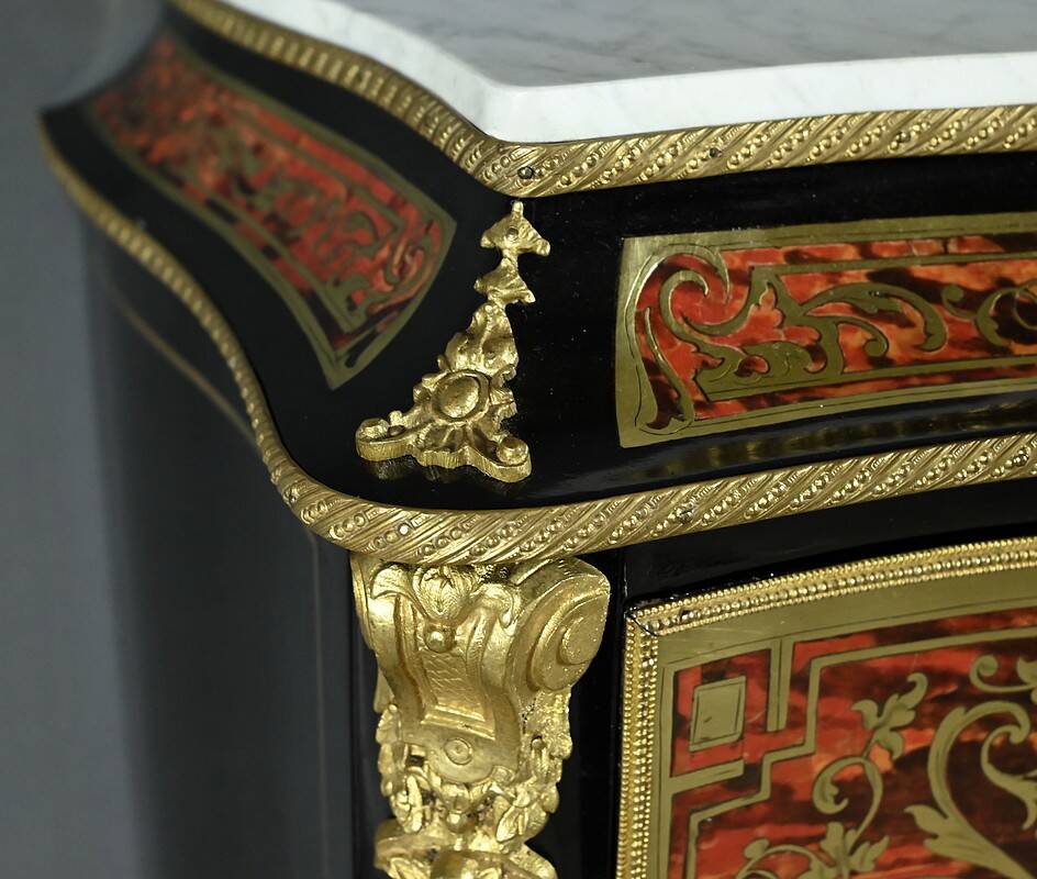 Boulle marquetry secretary desk, Napoleon III period – Mid-19th century