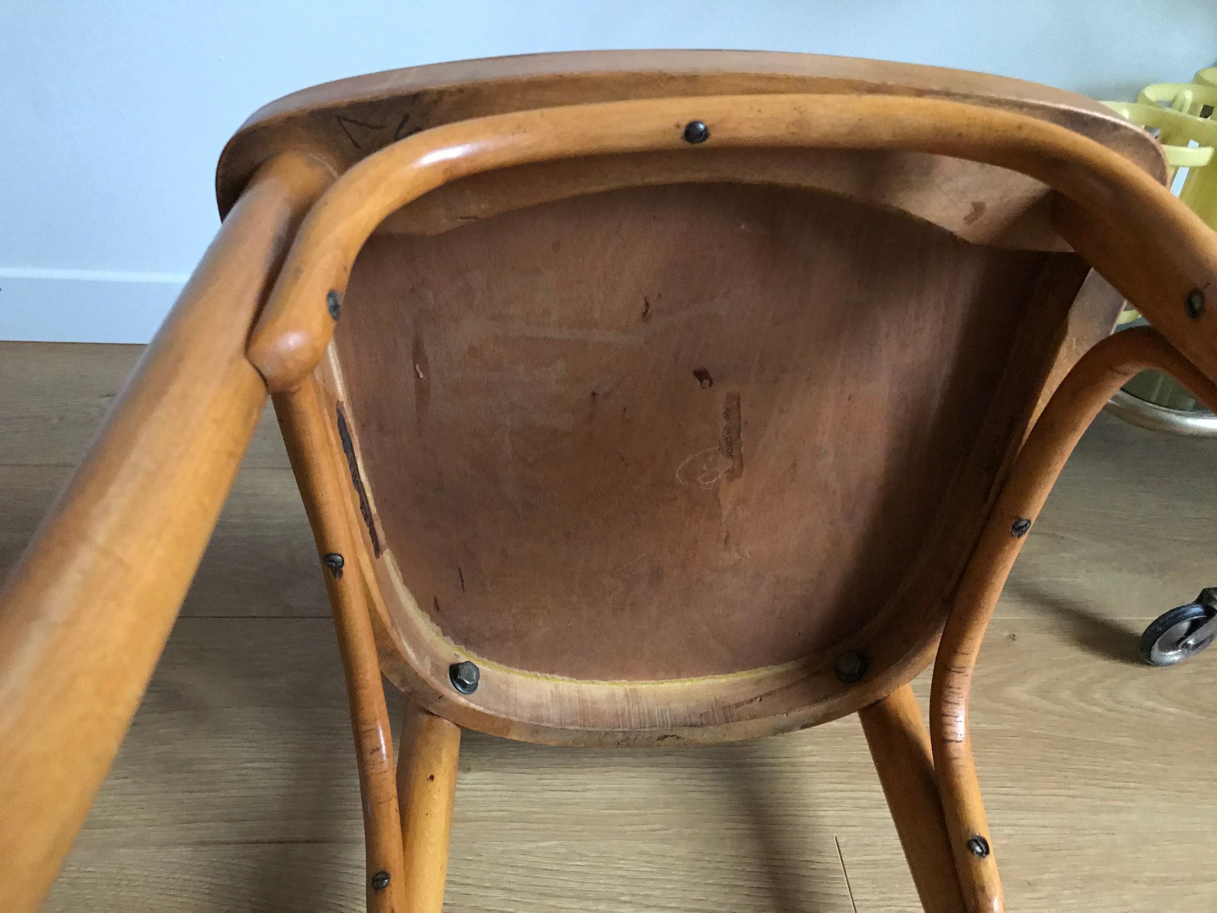 Thonet bistro chair made in czechoslovakia