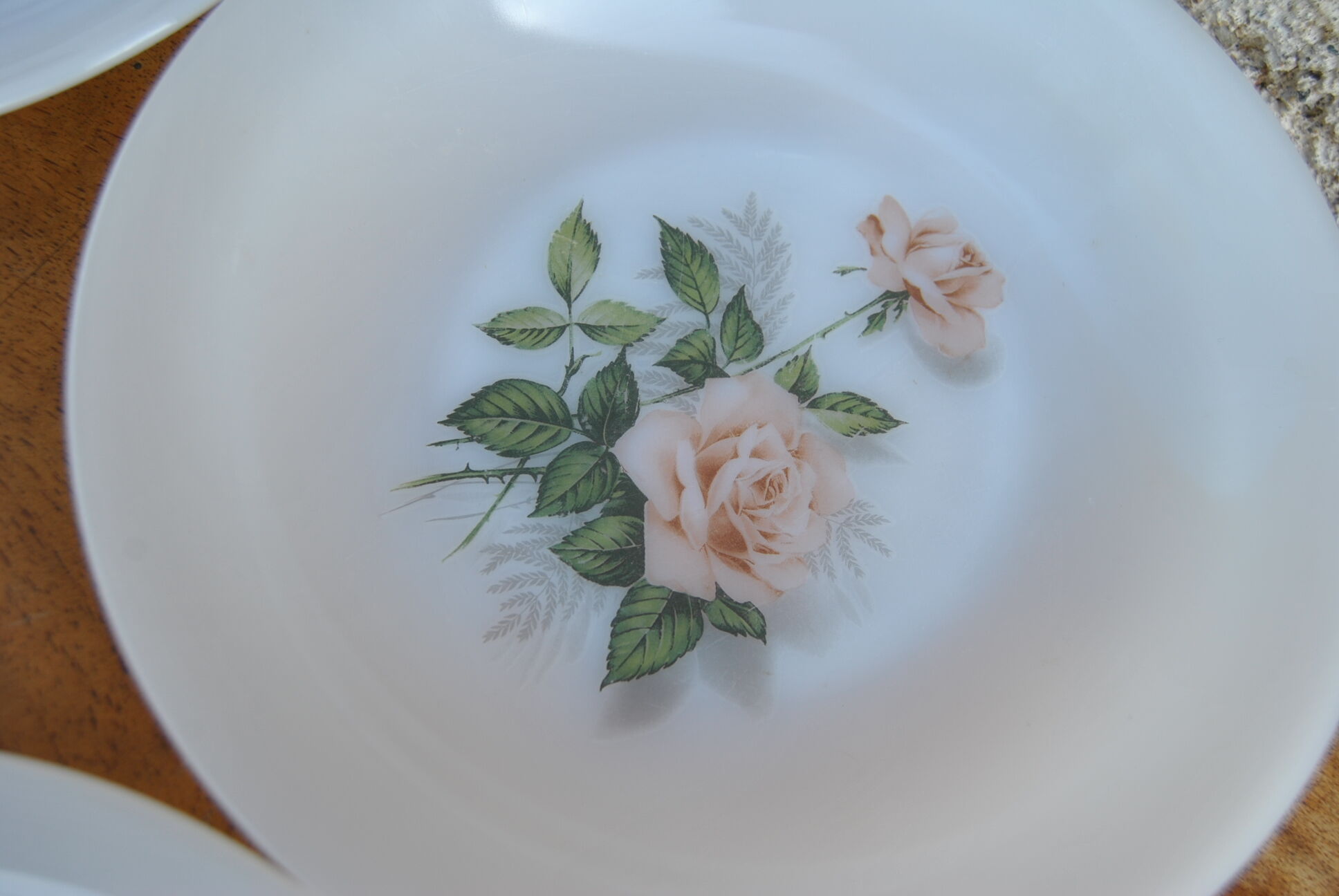 Set of 6 plates in arcopal 70