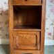 Vintage wooden nightstands/bedside tables carved with art deco motifs
