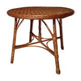 Round wicker table