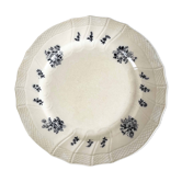 6 Assiettes plates anciennes 19e siècle - Villeroy et Boch Mettlach