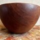 Large vintage monoxyle wooden bowl H 18 / D neck 30 cm